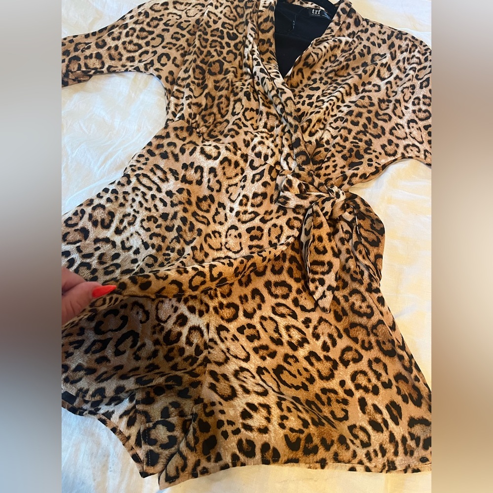 ZARA XSMALL leopard romper